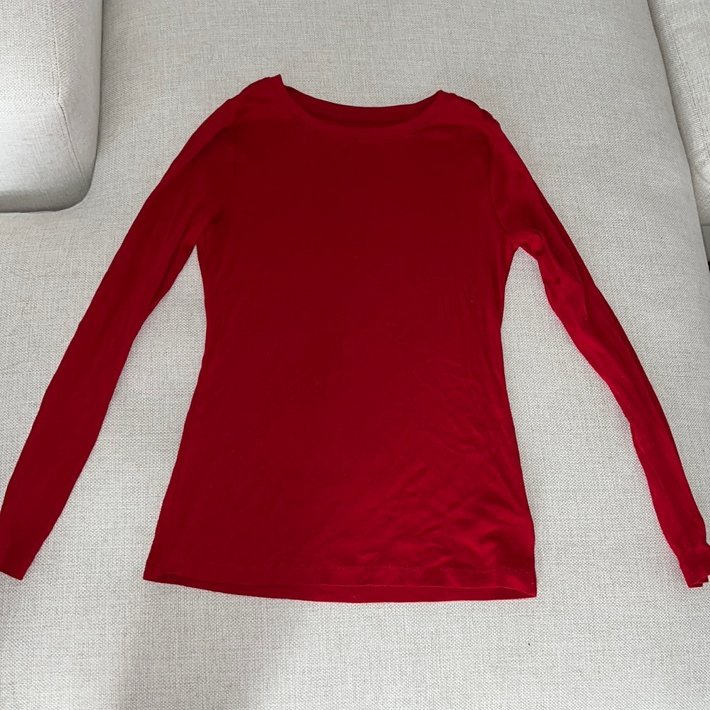 A New Day Red Long Sleeve Tee